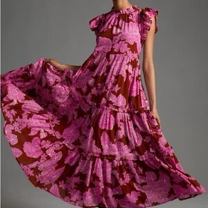 Maeve Anthro Long Dress Medium